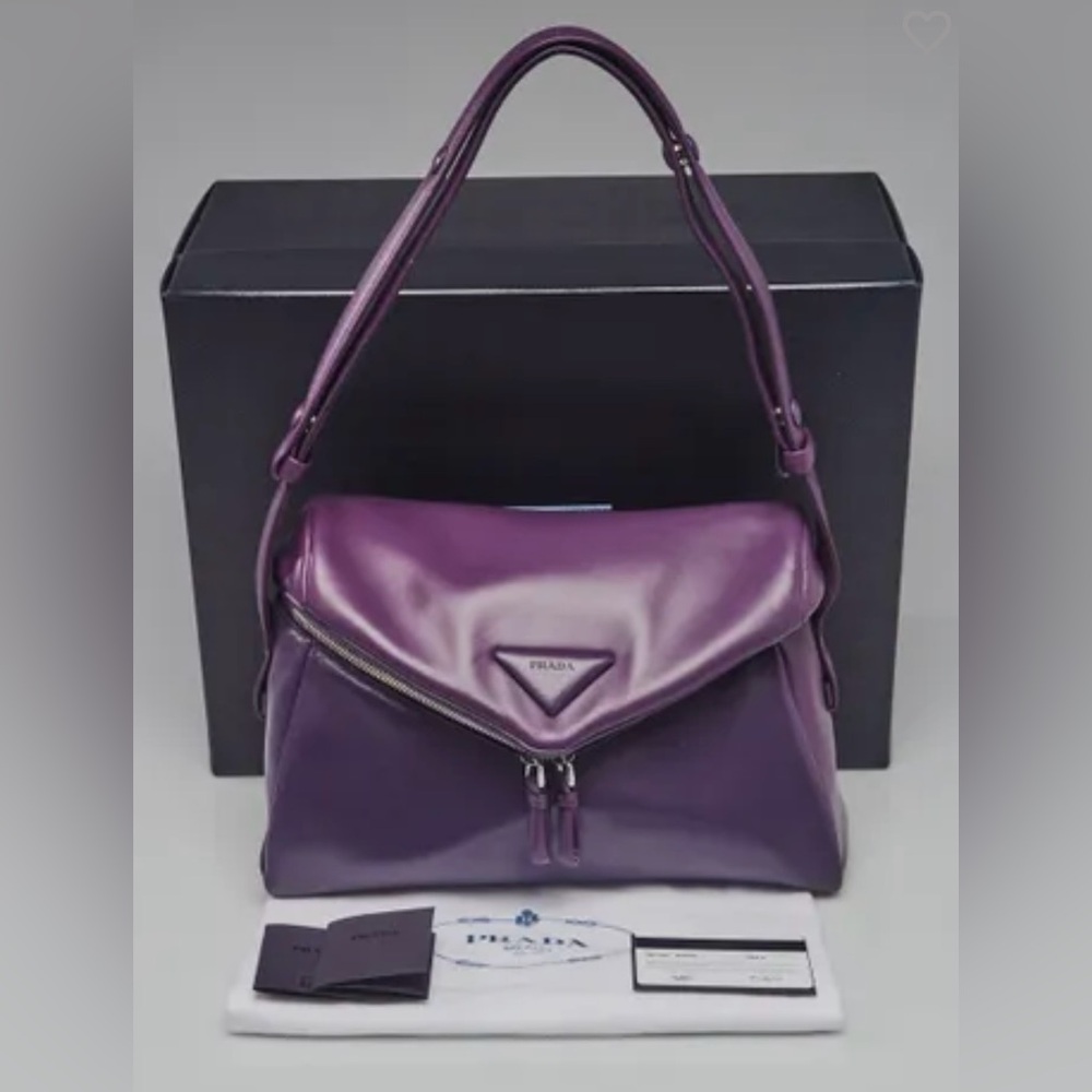 PRADA Viola Padded Nappa Leather Signaux Shoulder Bag